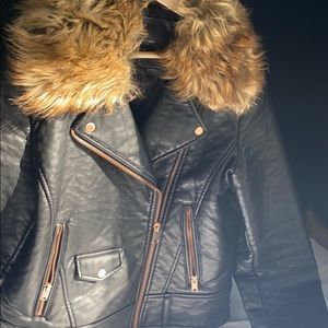 Black leather jacket Andrew Marc Marc New York